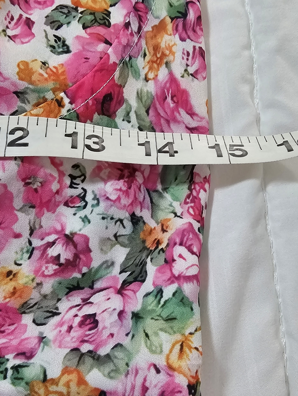 SHEIN Floral Maxi Dress Cottagecore Pink Rose Flowy Tie Front M - Picture 5 of 6